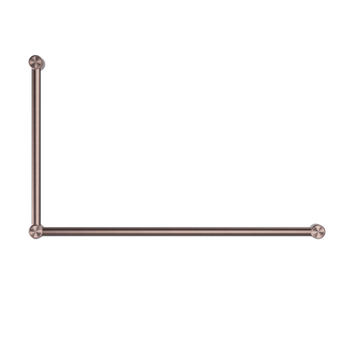 Nero Mecca Care 32mm Dda Grab Rail Set 90 Degree 600X1000mm Brushed Bronze - Sydney Home Centre