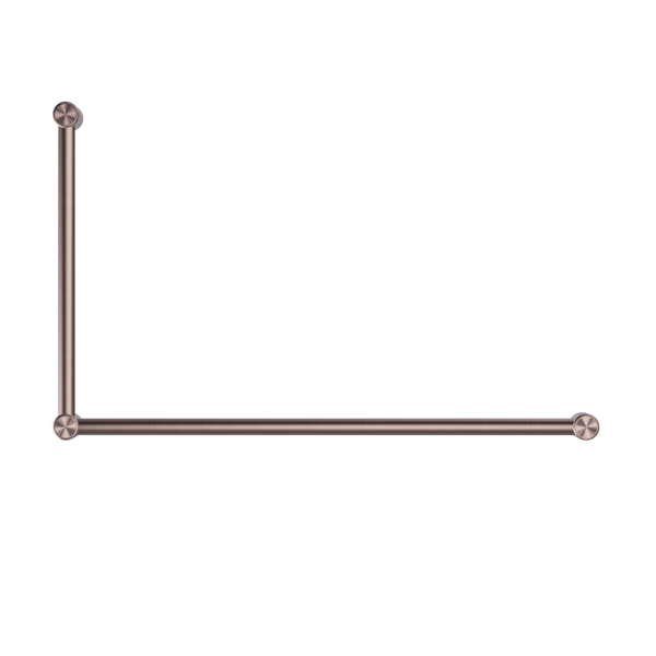 Nero Mecca Care 32mm Dda Grab Rail Set 90 Degree 600X1000mm Brushed Bronze - Sydney Home Centre