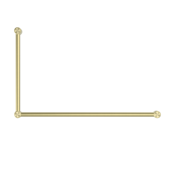 Nero Mecca Care 32mm Dda Grab Rail Set 90 Degree 600X1000mm Brushed Gold - Sydney Home Centre