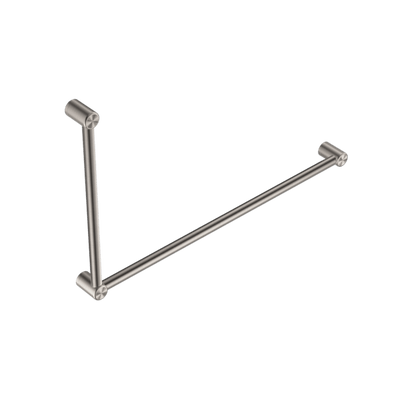 Nero Mecca Care 32mm Dda Grab Rail Set 90 Degree 600X1000mm Brushed Nickel - Sydney Home Centre