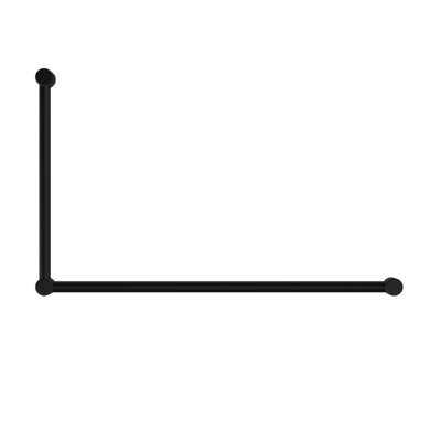 Nero Mecca Care 32mm Dda Grab Rail Set 90 Degree 600X1000mm Matte Black - Sydney Home Centre