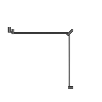 Nero Mecca Care 32mm Dda Toilet Grab Rail Set 90 Degree Continuous 600X1065X1025mm Gun Metal - Sydney Home Centre