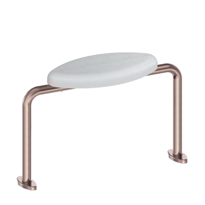 Nero Mecca Care Dda Toilet Backrest Brushed Bronze - Sydney Home Centre