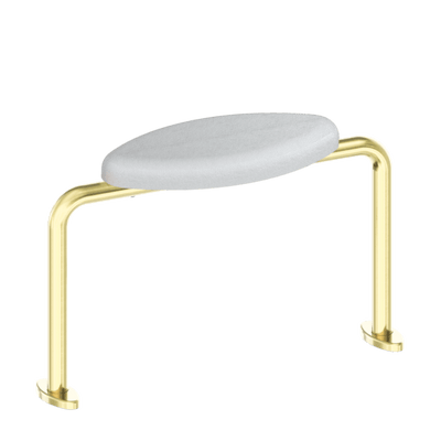 Nero Mecca Care Dda Toilet Backrest Brushed Gold - Sydney Home Centre