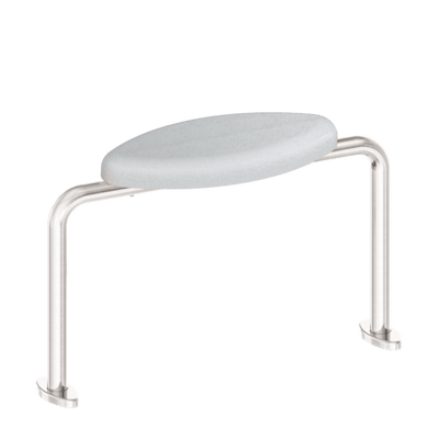 Nero Mecca Care Dda Toilet Backrest Brushed Nickel - Sydney Home Centre