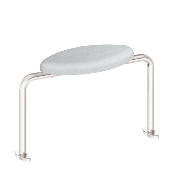 Nero Mecca Care Dda Toilet Backrest Brushed Nickel - Sydney Home Centre