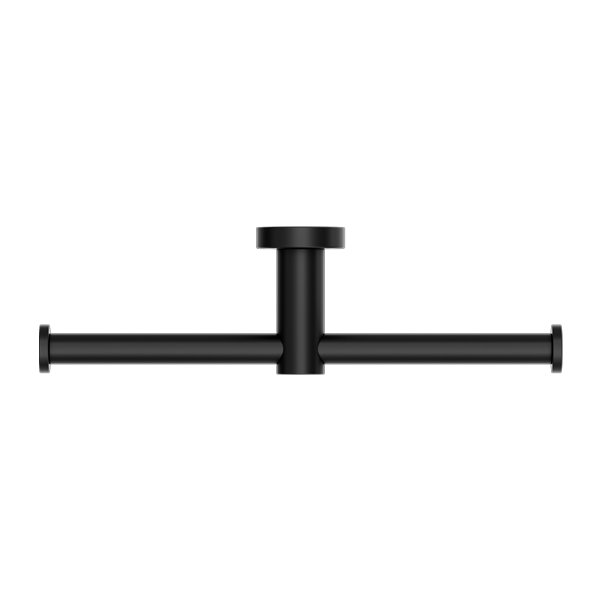 Nero Mecca Double Toilet Roll Holder Matte Black - Sydney Home Centre