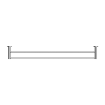 Nero Mecca Double Towel Rail 800mm Chrome - Sydney Home Centre