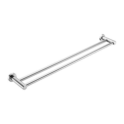 Nero Mecca Double Towel Rail 800mm Chrome - Sydney Home Centre