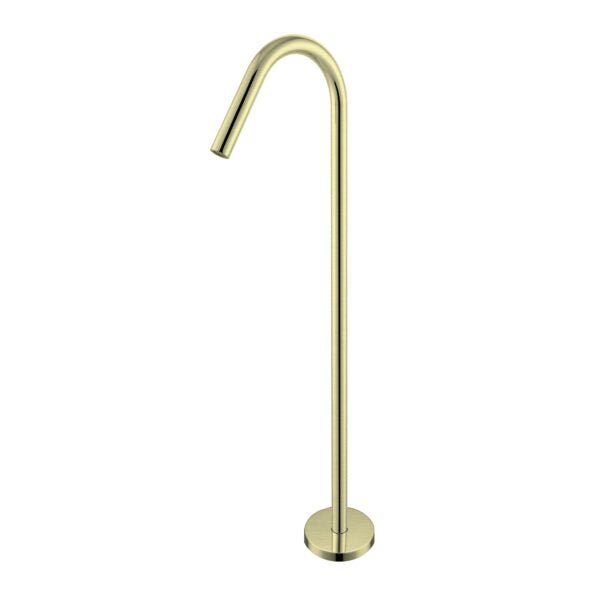 Nero Mecca Floor Standing Bath Spout Only Brushed Gold - Sydney Home Centre