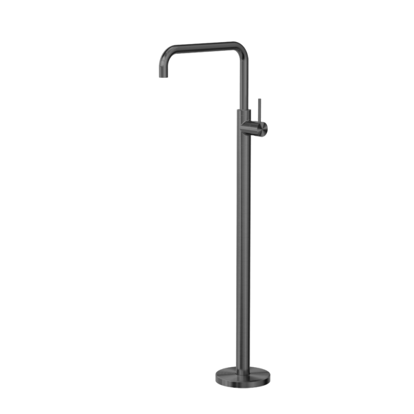 Nero Mecca Free Standing Bath Mixer Square Shape Gun Metal - Sydney Home Centre