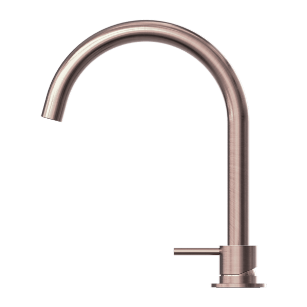 Nero Mecca Hob Basin Mixer Round Spout Brushed Bronze - Sydney Home Centre