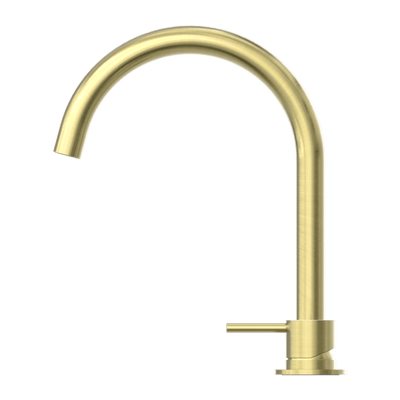 Nero Mecca Hob Basin Mixer Round Spout Brushed Gold - Sydney Home Centre