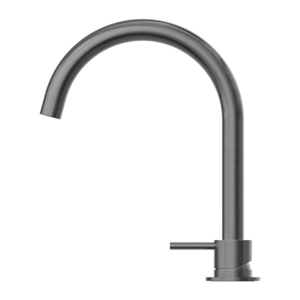 Nero Mecca Hob Basin Mixer Round Spout Gun Metal - Sydney Home Centre