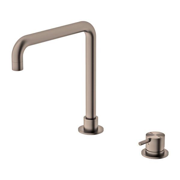 Nero Mecca Hob Basin Mixer Square Spout Brushed Bronze - Sydney Home Centre