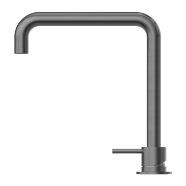 Nero Mecca Hob Basin Mixer Square Spout Gun Metal - Sydney Home Centre