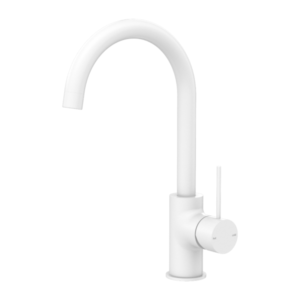 Nero Mecca Kitchen Mixer Matte White - Sydney Home Centre