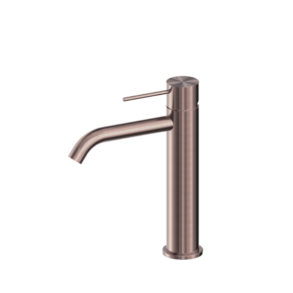 Nero Mecca Middle Tall Basin Mixer Brushed Bronze - Sydney Home Centre