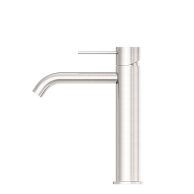 Nero Mecca Middle Tall Basin Mixer Brushed Nickel - Sydney Home Centre