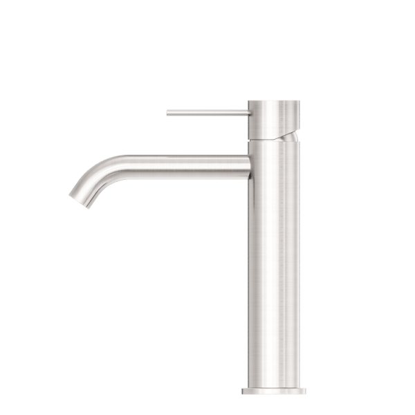 Nero Mecca Middle Tall Basin Mixer Brushed Nickel - Sydney Home Centre