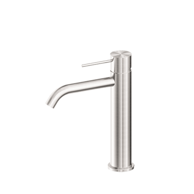 Nero Mecca Middle Tall Basin Mixer Brushed Nickel - Sydney Home Centre