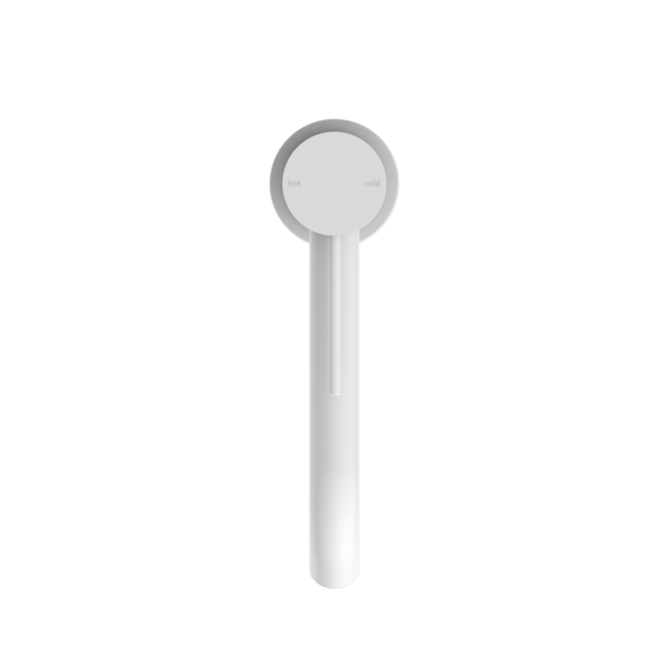 Nero Mecca Middle Tall Basin Mixer Matte White - Sydney Home Centre