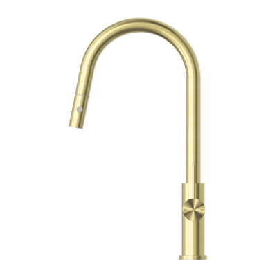 Nero Mecca Pull Out Sink Mixer With Vegie Spray Function Brushed Gold - Sydney Home Centre