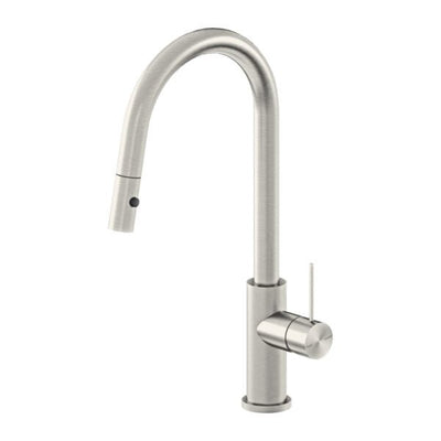 Nero Mecca Pull Out Sink Mixer With Vegie Spray Function Brushed Nickel - Sydney Home Centre