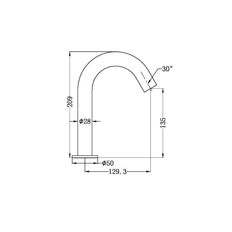 Nero Mecca Sensor Tap Brushed Nickel - Sydney Home Centre