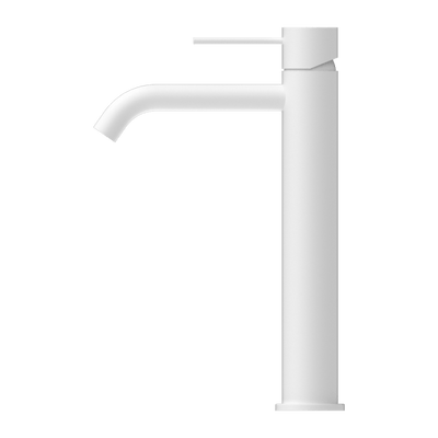 Nero Mecca Tall Basin Mixer Matte White - Sydney Home Centre