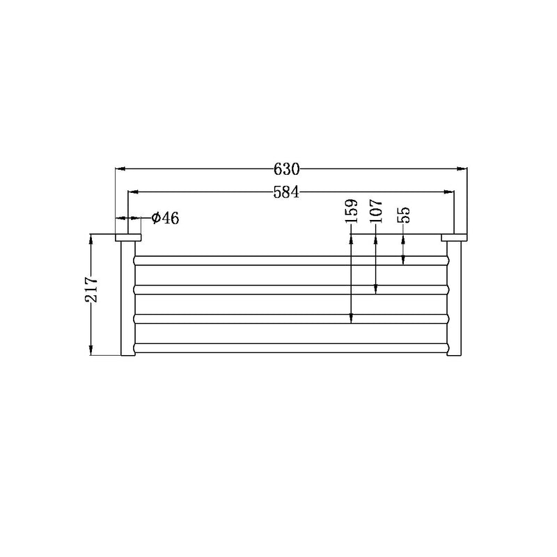 Nero Mecca Towel Rack Chrome - Sydney Home Centre