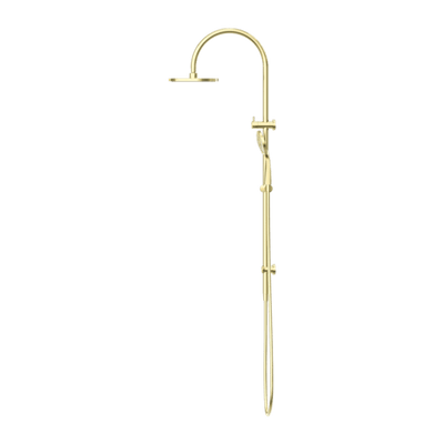 Nero Mecca Twin Shower With Air Shower Brushed Gold - Sydney Home Centre