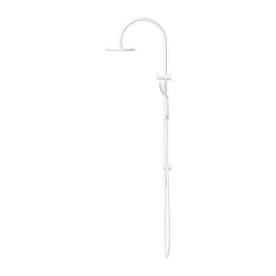 Nero Mecca Twin Shower With Air Shower Matte White - Sydney Home Centre