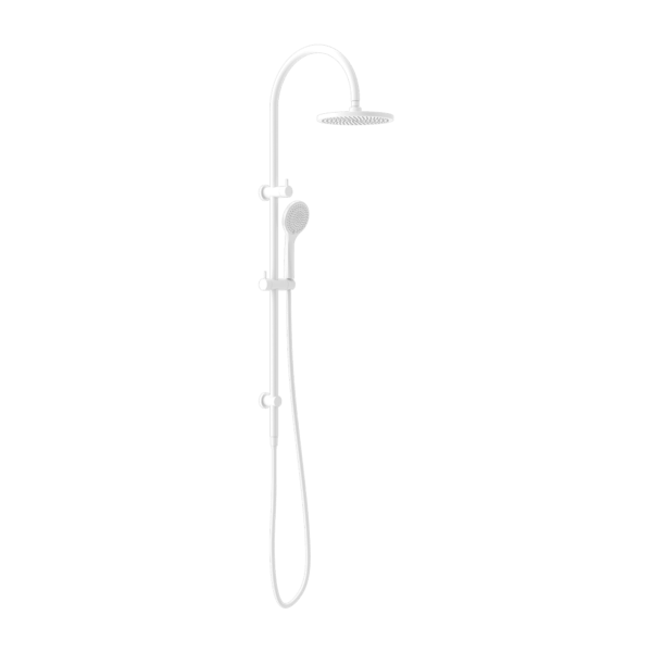 Nero Mecca Twin Shower With Air Shower Matte White - Sydney Home Centre