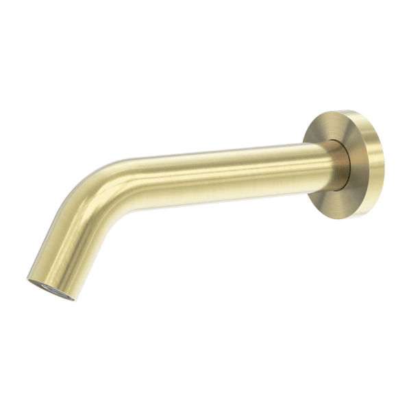 Nero Mecca Wallmount Sensor Taps Brushed Gold - Sydney Home Centre