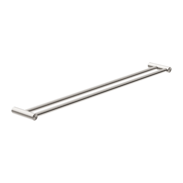 Nero New Mecca Double Towel Rail 800mm Brushed Nickel - Sydney Home Centre