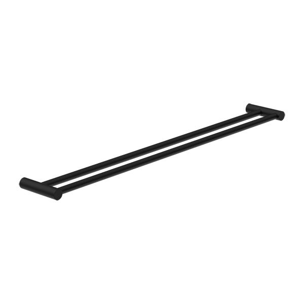 Nero New Mecca Double Towel Rail 800mm Matte Black - Sydney Home Centre