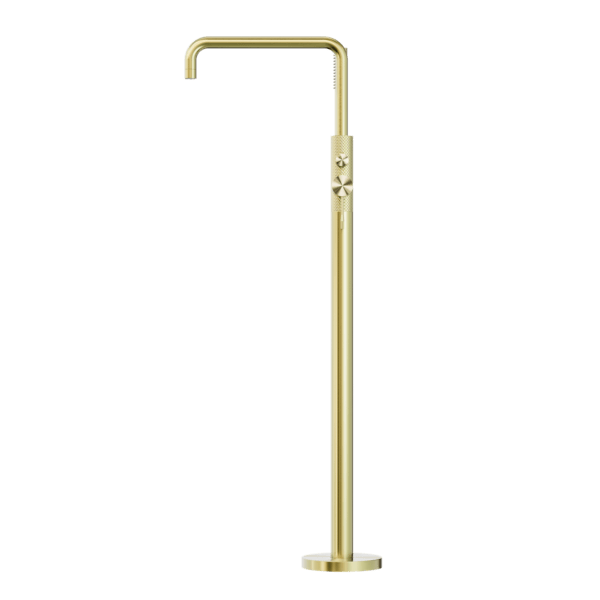 Nero Opal Free Standing Bath Mixer With Hand Shower Brushed Gold - Sydney Home Centre