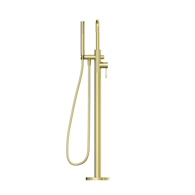 Nero Opal Free Standing Bath Mixer With Hand Shower Brushed Gold - Sydney Home Centre