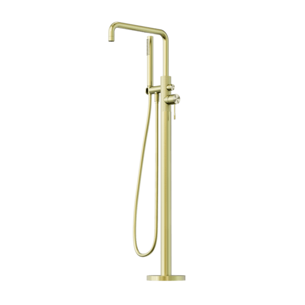 Nero Opal Free Standing Bath Mixer With Hand Shower Brushed Gold - Sydney Home Centre