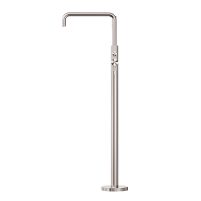 Nero Opal Free Standing Bath Mixer With Hand Shower Brushed Nickel - Sydney Home Centre