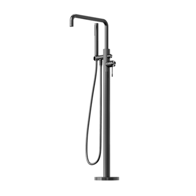 Nero Opal Free Standing Bath Mixer With Hand Shower Graphite - Sydney Home Centre