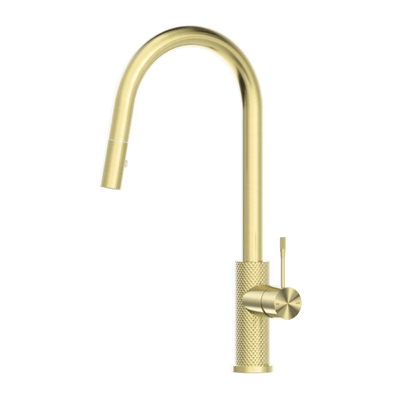 Nero Opal Pull Out Sink Mixer With Vegie Spray Function Brushed Gold - Sydney Home Centre