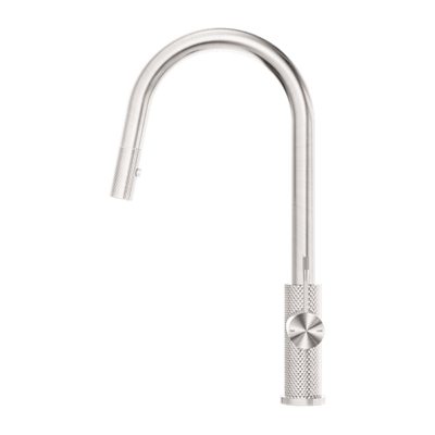 Nero Opal Pull Out Sink Mixer With Vegie Spray Function Brushed Nickel - Sydney Home Centre