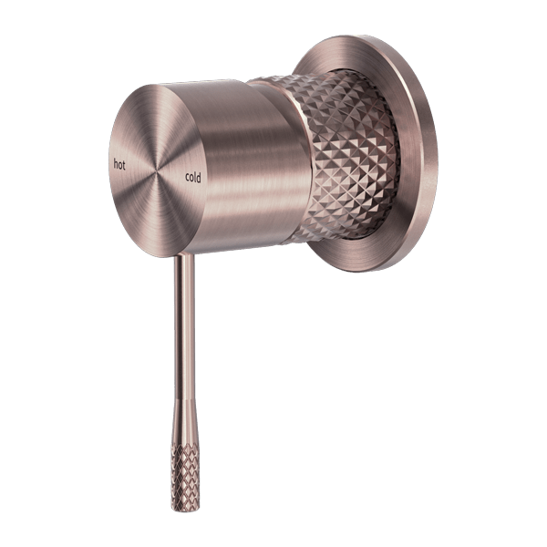 Nero Opal Shower Mixer With 60mm Plate Brushed Bronze - Sydney Home Centre