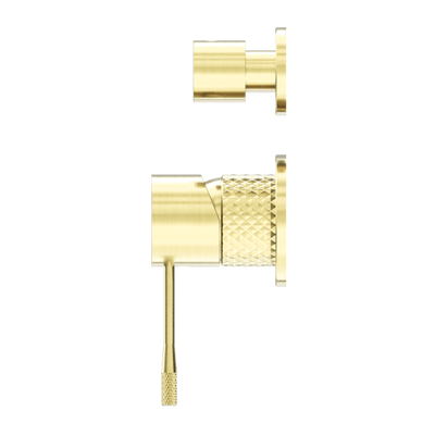 Nero Opal Shower Mixer With Divertor Separate Plate Brushed Gold - Sydney Home Centre