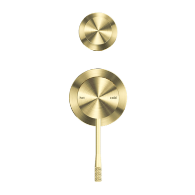 Nero Opal Shower Mixer With Divertor Separate Plate Brushed Gold - Sydney Home Centre