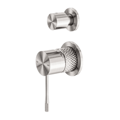 Nero Opal Shower Mixer With Divertor Separate Plate Brushed Nickel - Sydney Home Centre