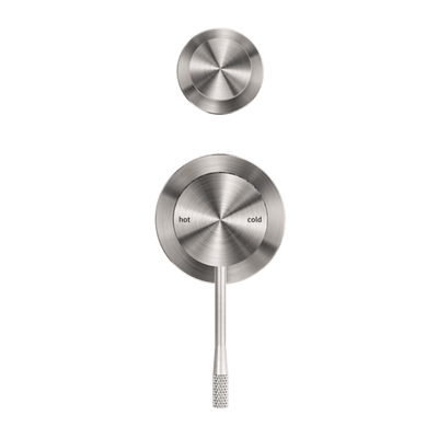 Nero Opal Shower Mixer With Divertor Separate Plate Brushed Nickel - Sydney Home Centre