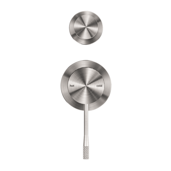 Nero Opal Shower Mixer With Divertor Separate Plate Brushed Nickel - Sydney Home Centre